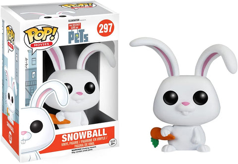 POP! Movies #297: The Secret Life of Pets - Snowball (Funko POP!) Figure and Box w/ Protector