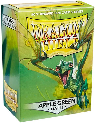 Dragon Shield Sleeves: Apple Green - Matte (100 Standard Size) (Card Game) NEW
