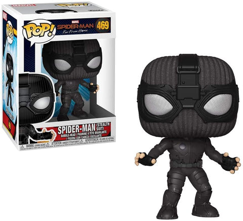 POP! Marvel #469: Spider-Man Far From Home - Spider-Man (Stealth Suit) (Funko POP! Bobble-Head) Figure and Box w/ Protector