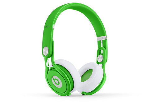 Limited Edition Neon Green/White - David Guetta - Wired Headphones (Beats Mixr By Dr. Dre) Pre-Owned: Headphones, 2 Cords, Adapter,  Case, Manual, Cleaning Cloth, and Box