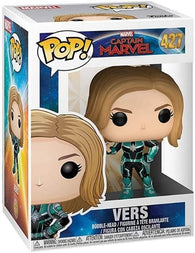 POP! Marvel #427: Captain Marvel - Vers (Funko POP! Bobble-Head) Figure and Box w/ Protector