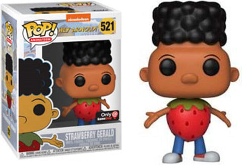 POP! Animation #521: Nickelodeon - Hey Arnold! - Strawberry Gerald (GameStop Exclusive) (Funko POP!) Figure and Box w/ Protector