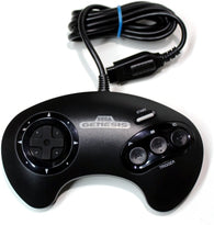 Wired Controller - Official - 3-Button - Model #MK-1650 (Sega Genesis) Pre-Owned