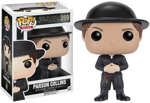 POP! Movies #269: Pride + Prejudice + Zombies: Parson Collins (Funko POP!) Figure and Box w/ Protector