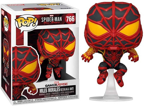 POP! Marvel #766: GamerVerse - Spider-Man Miles Morales - Miles Morales (S.T.R.I.K.E. Suit) (Funko POP! Bobble-Head) Figure and Box w/ Protector