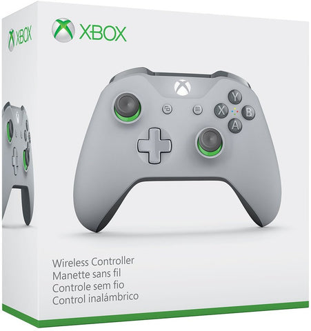 Wireless Controller - Grey/Green (Official Microsoft Brand) (Xbox One Controller) NEW