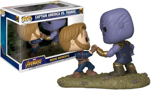 POP! Marvel Movie Moments #698: Avengers Infinity War - Captain America vs. Thanos (Marvel Studios The First Ten Years) (Hot Topic Exclusive) (Funko POP!) Figure and Box