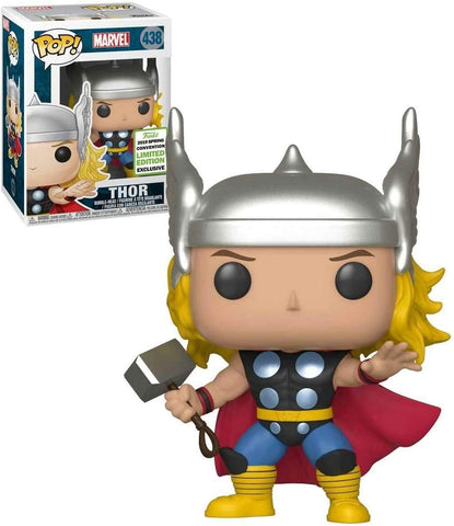 POP! Marvel #438: Thor (2019 Spring Convention Limited Edition Exclusive) (Funko POP! Bobble-Head) Figure and Box w/ Protector