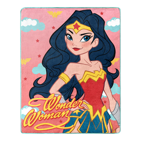 Wonder Woman - "Truth Love Strength" - Silk Touch Throw Blanket - 40" x 50" - NEW
