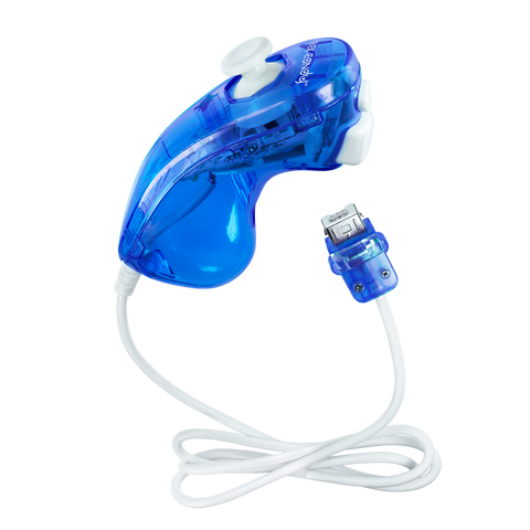 Nunchuk Controller - Rock Candy / Blue (Nintendo Wii Accessory) Pre-Owned