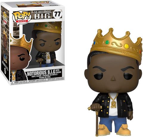 POP! Rocks #77: Notorious B.I.G. with Crown (Funko POP!) Figure and Box w/ Protector