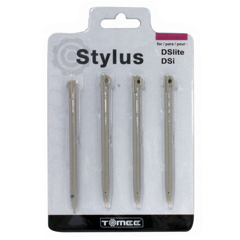 Stylus Pen Set (Grey) (4-Pack) (Nintendo DSi & Lite) (Hyperkin) NEW