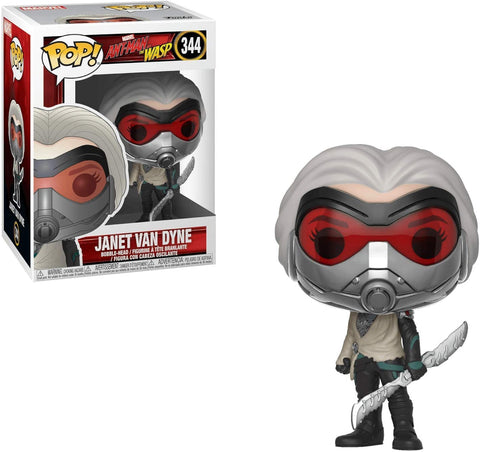 POP! Marvel #344: Ant-Man and The Wasp - Janet Van Dyne (Funko POP! Bobble-Head) Figure and Box w/ Protector