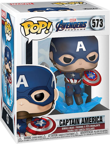 POP! Marvel #573: Avengers Endgame - Captain America (Funko POP! Bobble-Head) Figure and Box w/ Protector