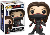 POP! Marvel #215: Daredevil - Elektra (Funko POP! Bobble-Head) Figure and Box w/ Protector