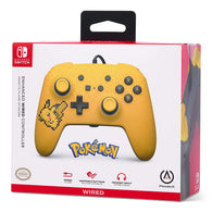 PowerA Enhanced Wired Controller - Pixel Pikachu (Nintendo Switch) NEW
