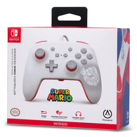 PowerA Enhanced Wired Controller - Super Mario White (Nintendo Switch) NEW