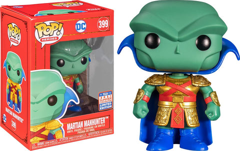 POP! Heroes #399: DC - Martian Manhunter (2021 Summer Virtual Funkon Limited Edition) (Funko POP!) Figure and Box w/ Protector