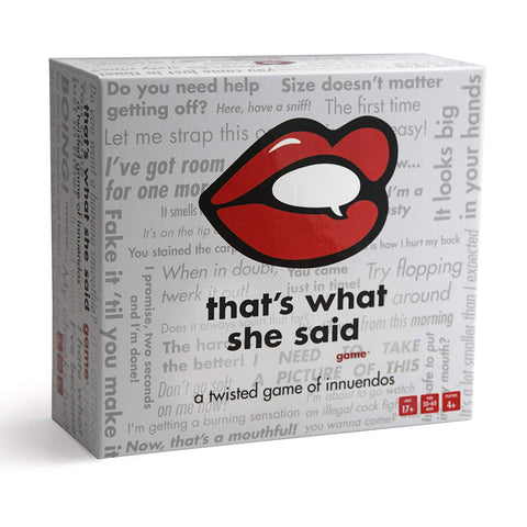 That's What She Said: The Party Game of Twisted Innuendos (Card and Board Games) NEW