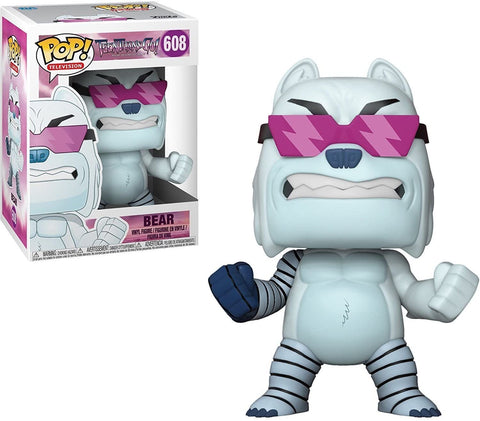 POP! Television #608: Teen Titans Go! Night Begins To Shine - Bear (Flocked) (Toys R Us Exclusive) (Funko POP!) Figure and Box w/ Protector