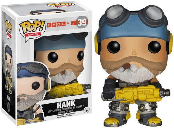 POP! Games #39: Evolve - Hank (Funko POP!) Figure and Box w/ Protector [Box Damage)