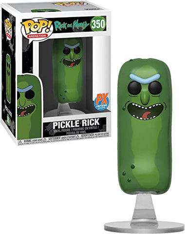 POP! Animation #350: Rick and Morty - Pickle Rick (PX Previews Exclusive) (Funko POP!) Figure and Box w/ Protector