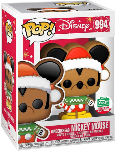 POP! Disney #994: Gingerbread Mickey Mouse (Funko Shop Limited Edition) (Funko POP!) Figure and Box w/ Protector