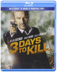 3 Days to Kill (Blu Ray + DVD Combo) NEW