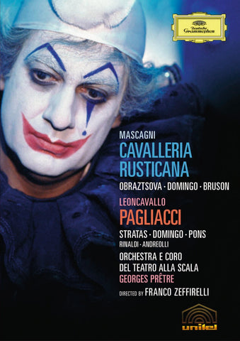 Mascagni - Cavalleria Rusticana / Leoncavallo - I Pagliacci / Domingo, Stratas, Pons, Bruson, Obraztsova, Pretre (DVD) Pre-Owned