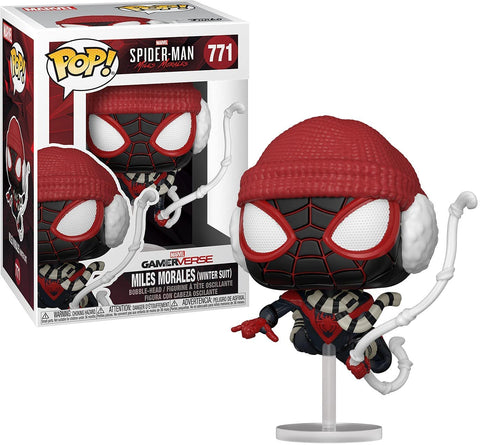 POP! Marvel #771: GamerVerse - Spider-Man Miles Morales - Miles Morales (Winter Suit) (Funko POP! Bobble-Head) Figure and Box w/ Protector