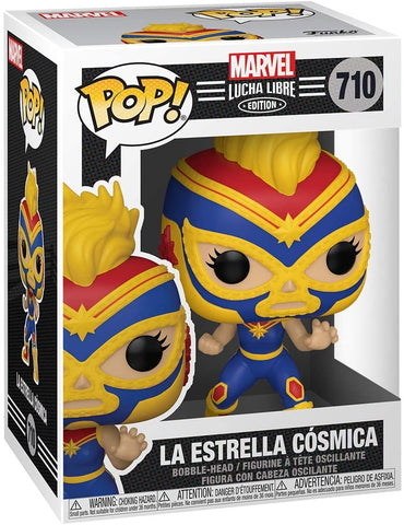 POP! Marvel Lucha Libre Edition #710: La Estrella Cosmica (Funko POP! Bobble-Head) Figure and Box w/ Protector