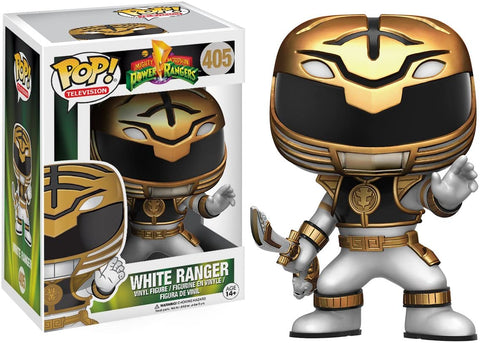 POP! Television #405: Mighty Morphin Power Rangers - White Ranger (Funko POP!) Figure and Box w/ Protector