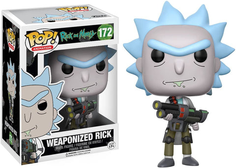 POP! Animation #172: Rick and Morty - Weaponized Rick (Funko POP!) Figure and Box w/ Protector