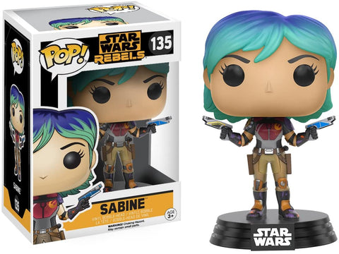 POP! Star Wars - Rebels #135: Sabine (Funko POP! Bobble-Head) Figure and Box w/ Protector