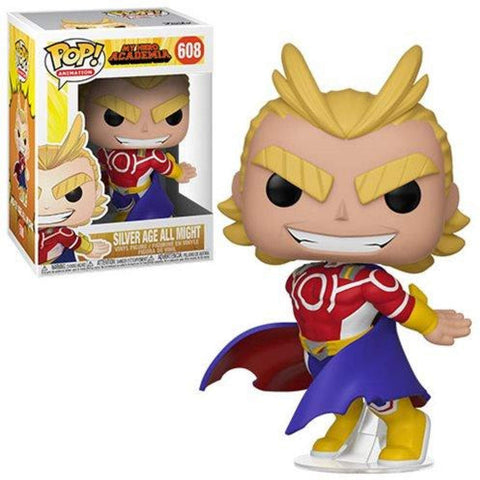 POP! Animation #608: My Hero Academia - Silver Age All Might (Funko POP!) Figure and Box w/ Protector