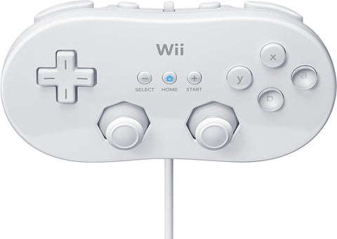 Wired Controller (Classic) - Official - White (Nintendo Wii) Pre-Owned
