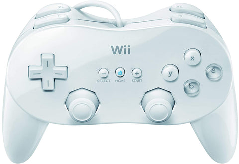 Official Wii Classic Controller Pro - White (Nintendo Wii) Pre-Owned