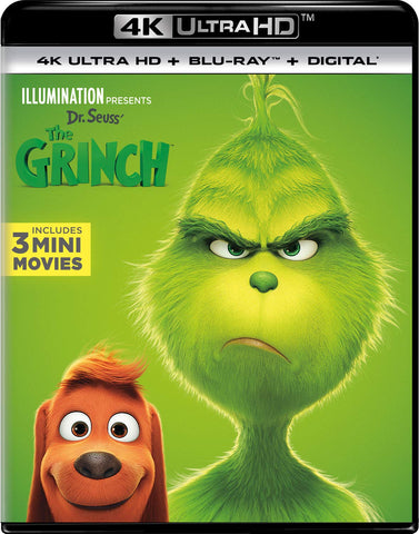 Dr. Seuss' The Grinch (Illumination Present) (4K Ultra HD + Blu-ray) Pre-Owned