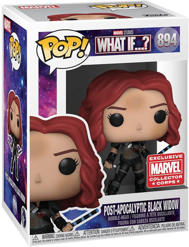 Funko POP! Marvel Studios #894: What If...? - Post-Apocalyptic Black Widow (Exclusive Marvel Collector Corps) (Funko POP!) Figure and Box w/ Protector