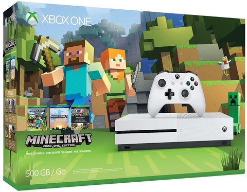 Xbox One S 500GB Console - Minecraft Bundle (Xbox One System) NEW