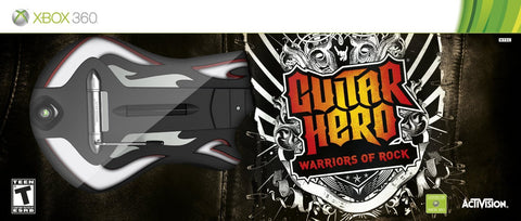 Guitar Hero - Warriors of Rock - Wireless Controller [Black] (Xbox 360) Pre-Owned w/ Dongle