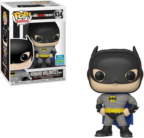 POP! Television #834: The Big Bang Theory - Howard Wolowitz as Batman (2019 Summer Convention Limited Edition Exclusive) (Funko POP!) Figure and Box w/ Protector