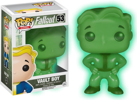 POP! Games #53: Fallout - Vault Boy (Hot Topic Exclusive) (Glows in the Dark) (Funko POP!) Figure and Box w/ Protector