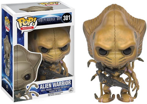 POP! Movies #301: Independence Day - Alien Warrior (Funko POP!) Figure and Box w/ Protector