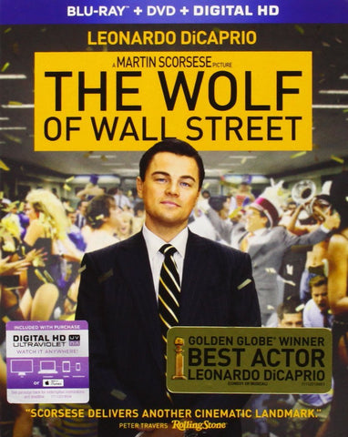 The Wolf of Wall Street (Blu Ray + DVD Combo) NEW