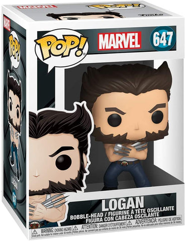 POP! Marvel #647: X-Men Origins: Wolverine - Logan (Funko POP! Bobble-Head) Figure and Box w/ Protector