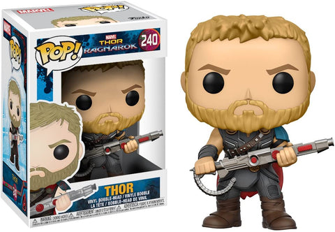 POP! Marvel #240: Thor Ragnarok - Thor (Funko POP! Bobble-Head) Figure and Box w/ Protector