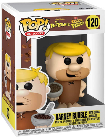 POP! Ad Icons #120: The Flintstones - Barney Rubble with Cocoa Pebbles (Hanha-Barbera / Post Cereal) (Funko POP!) Figure and Box w/ Protector