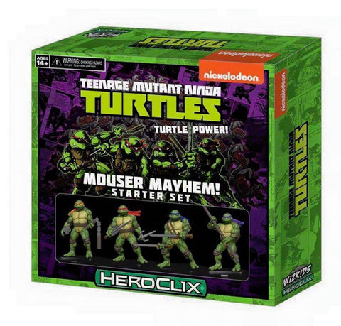 Teenage Mutant Ninja Turtles HeroClix: Mouser Mayhem Starter Set (Card and Board Games) Pre-Owned*