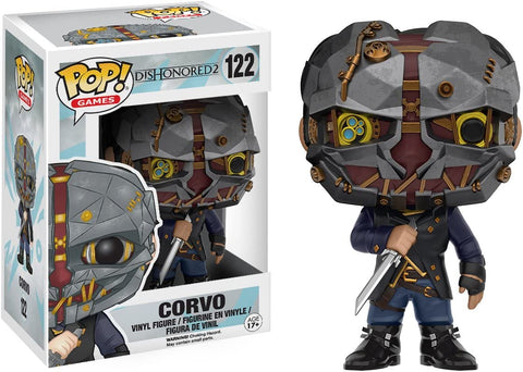 POP! Games #122: DisHonored 2 - Corvo (Funko POP!) Figure and Box w/ Protector